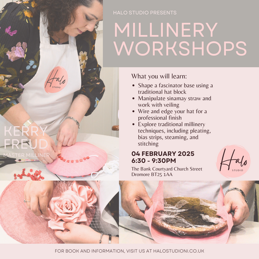 Milinery Fascinator Workshop | Tuesday 4th February 2025 | 6:30-9:30PM