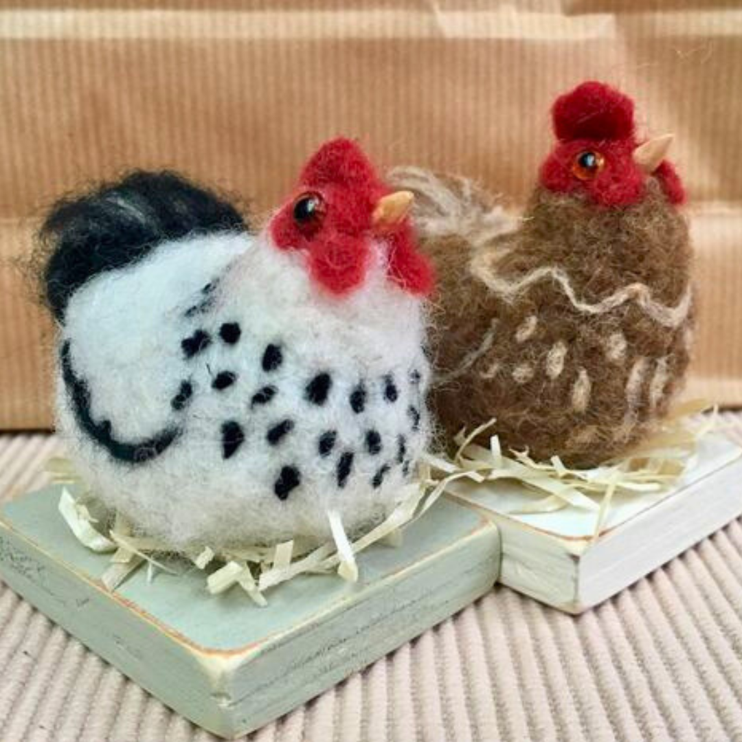 Needle Felted Chicken Workshop | Thursday 30th January 2025 | 7-9PM